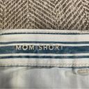 American Eagle Mom Shorts High Rise Blue/White Stripe Photo 4