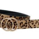 Altar'd State NWT Alter’d State leopard Print Belt with Gold Twin loops Size S Photo 1