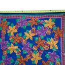 Vintage 100% silk scarf The specialty house fish/ floral print bright multicolor Photo 2