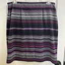 Dress Barn  Striped Black & Purple Stretch Knit Pencil Skirt Bodycon Photo 1