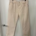 RE/DONE 70s Crop Boot $250 High Rise Jeans Vintage White Size 32 NWT Photo 2