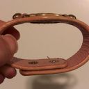 Tory Burch Vintage Y2k  Leather Style Pink Cuff Photo 5