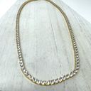 BLING giant CZ tennis necklace statement piece Gold Photo 5