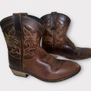 Dingo Vintage  Brown Genuine Leather Embroidered Boho Coastal Cowgirl Boots 6 Photo 0