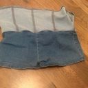 Medium Wash Denim Mini Skirt Photo 2