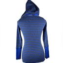 Calvin Klein performance hooded striped royal blue & grey sweater sz S cotton bl Photo 1