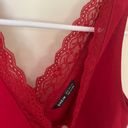 SheIn Lace Red Tank Photo 1