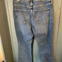 Old Navy Jeans Women 14 Blue Extra High Rise Kicker Button Fly Smooth Raw Hem Photo 2