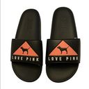 PINK - Victoria's Secret Victoria’s Secret Pink Graphic Love Pink Triangle With Dog Logo Slides. Photo 4