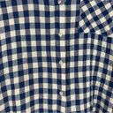 Jane and Delancey  | Blue Plaid Short Sleeve Collared Button Down Shirt Medium Photo 3