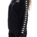 Kappa  222 Banda Stech Zip Velour Hoodie in Black Smoke Photo 10