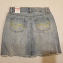 Bongo  light wash denim skirt distressed button zip Photo 8