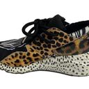 Steve Madden  Cliff Wedge Sneaker Cheetah Leopard Animal Print Cow Hair sz 8.5 Photo 1