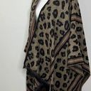 🔥 3/$30 Leopard Shawl Black Photo 0