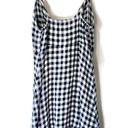 Rails  Black & White Gingham Plaid Front Tie Cutout Sleeveless Mini Dress Small Photo 3