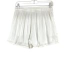 Lounge Blue B Collection Womens Size M  Shorts White Flowy Lightweight Photo 5