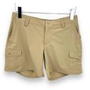 L.L.Bean  Explorer tan outdoor active hiking trail nylon stretch shorts Photo 0