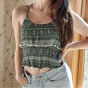 Forever 21 Strappy Tiered Lace Aztec Western Chevron Patterned Crop Top … Photo 0