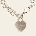 Tiffany & Co. Heart Tag Charm Bracelet in Sterling Silver Engraved  Photo 1