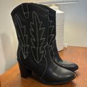 MIA Black Cowgirl Boots  Photo 1