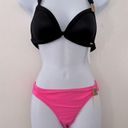 PINK - Victoria's Secret PINK Victoria secret Black and pink swimming set NWT Photo 1