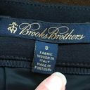 Brooks Brothers  Navy Blue Big Pockets Skirt Zipper Back SZ 8 Split In F… Photo 6