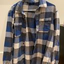 Vans Blue And Black Flannel Photo 0