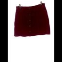 American Eagle  Outfitters Hi- Rise A-Line‎ Maroon Burgundy Skirt,Size 6 Corduroy Photo 1