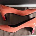 Bottega Veneta  Peach Pink Ombre Gradient Patent Leather Closed Toe Low Pumps Photo 5