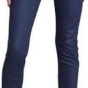 ZARA  Woman Premium Coated Denim Navy High Waisted Skinny Ankle Jeans 4X28 Photo 1