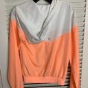 Forever 21 XS white & neon orange cropped track jacket suit Photo 2