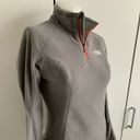 The North Face  XS gray 1/4 zip fleece pullover Photo 1