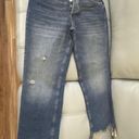 We The Free Free People Women's Blue Maggie Mid Rise Straight Button Fly Jeans Size 28 NWT Photo 3