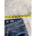 Miss Me Signature Boot Cut Cross Bling Distressed Dark Wash Blue Jean Size 31 Photo 3