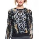 CAbi  Python Print Chiffon Sweatshirt Photo 1