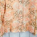 American Vintage Shirt Rack MEDIUM  Floral Shirt peach orange womens button up Photo 3