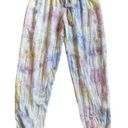 Young Fabulous and Broke  YFB  Eyelit Lace Tie Dye Pastel Cropped Joggers S Photo 0