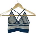 Free People Movement  Celeste Sports Bra in Blue/Ivory Size XS Photo 5