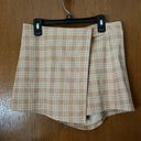 Windsor Neutral Toned Gingham Mini Skort Photo 0