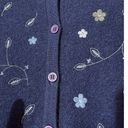 Herman Geist Vtg  wool floral cardigan sweater sz small embroidered grannycore Photo 3