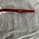 Coldwater Creek  Red Silver Leather Statement Belt Size XL Photo 4