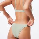 Cotton On New refined high side Brazilian bikini bottom khaki Terry green by Photo 1