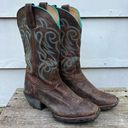 Shyanne  Brown Square Toe Embroidered Cowgirl Boots Xero Gravity BBWP01 9M Photo 0