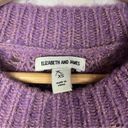 Elizabeth and James  Purple Shimmer Crewneck Sweater XS Photo 26