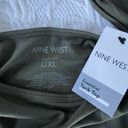 Nine West NWT  Square Neck Seamless Tank Top Camisole Size L/XL Olive Drab Green Photo 1