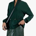 Ted Baker  Biianka Forest Green Cinch Waist Zipper Front Utility Blouse size 1 / Photo 1