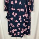 J.Jill  Blue&Pink Floral Pocket Front Shift Dress Sz.L Photo 3