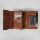 Patricia Nash Vintage  Cametti Womens Wallet Clutch Cognac Brown Leather Trifold Photo 4