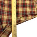 Hem & Thread  Brown & Red Plaid Long Sleeve Button Up with Tie Front Size Small Photo 4