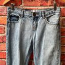 One Teaspoon Light Wash One X  Destroyed Straight Leg Dad Jeans Photo 5